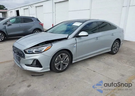 2019 Hyundai Sonata Hybrid Limited from USA, damaged, VIN KMHE34L39KA092275